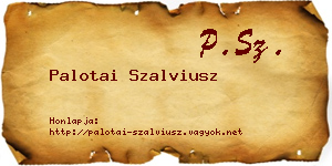 Palotai Szalviusz névjegykártya